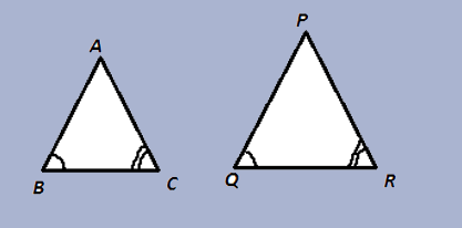  mcq question Conditions for AA similar triangle 
